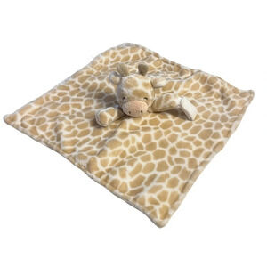 Carters Giraffe Security Blanket Baby Lovey Plush With Pacifier Strap Lovie Soft